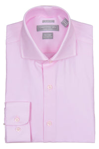 Christopher Lena - Pink -Dress Shirt - 100% Cotton - 80's 2-ply - Wrinkle Free - Slim Fit