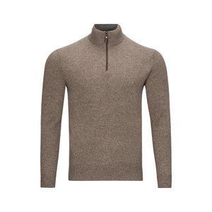 Quinn -  Men's, Luxurious, 100% 2-ply Cashmere, 1/4 Zip Sweaters- Burgandy
